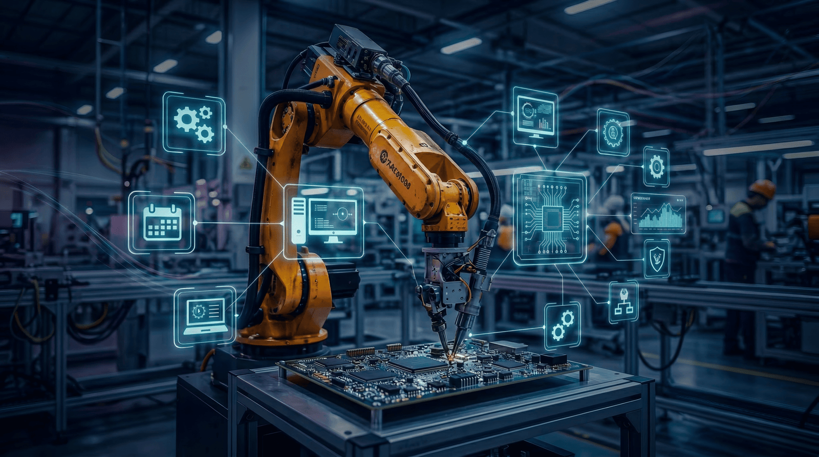 Manufacturing process optimization AI