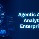 Agentic AI for Data Analytics showing autonomous agents, insight discovery, and governance in an enterprise framework